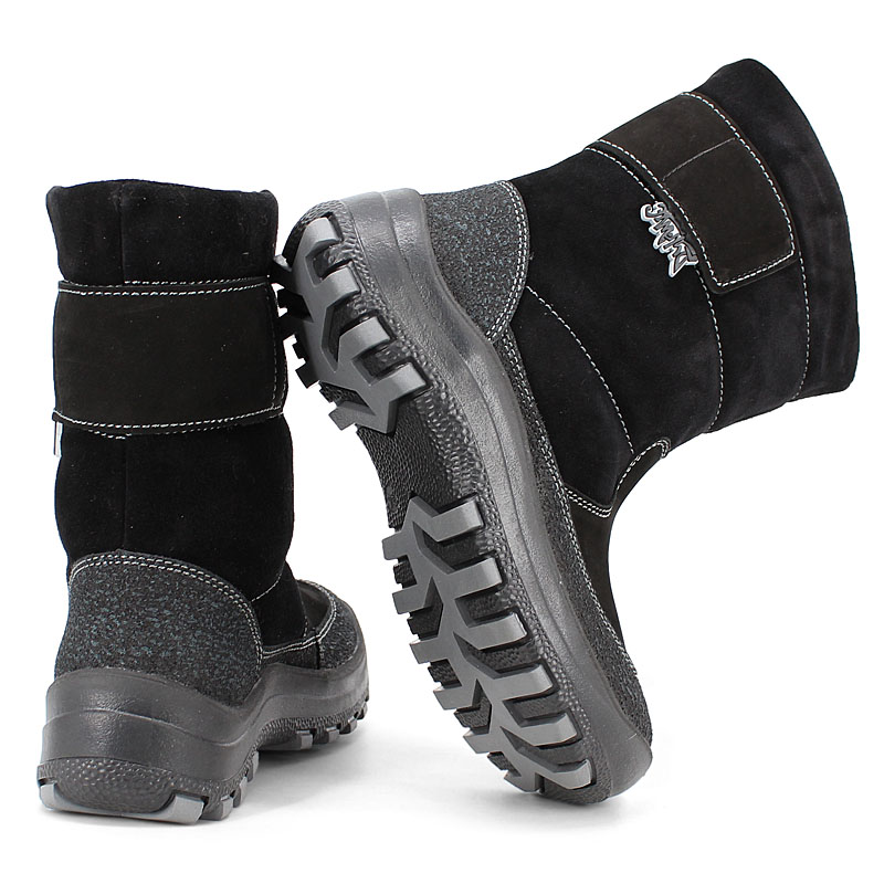 Сапожки нат.мех, артикул 161, цвет черный купить в интернет-магазине Shoeslel с доставкой по России