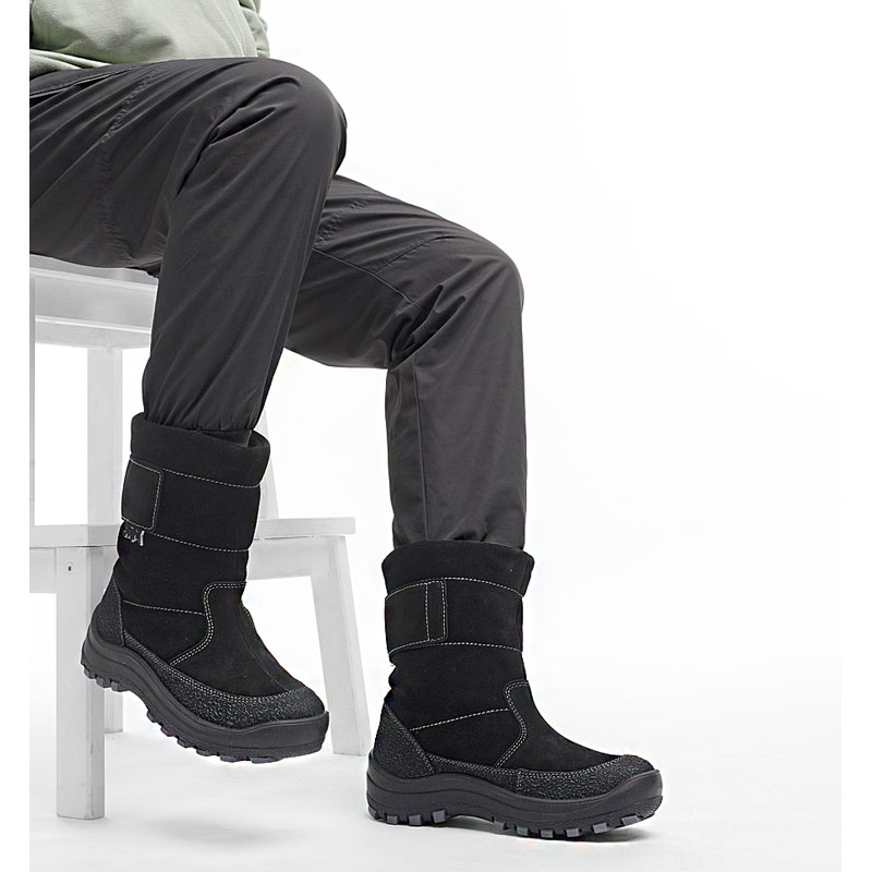 Сапожки нат.мех, артикул 161, цвет черный купить в интернет-магазине Shoeslel с доставкой по России