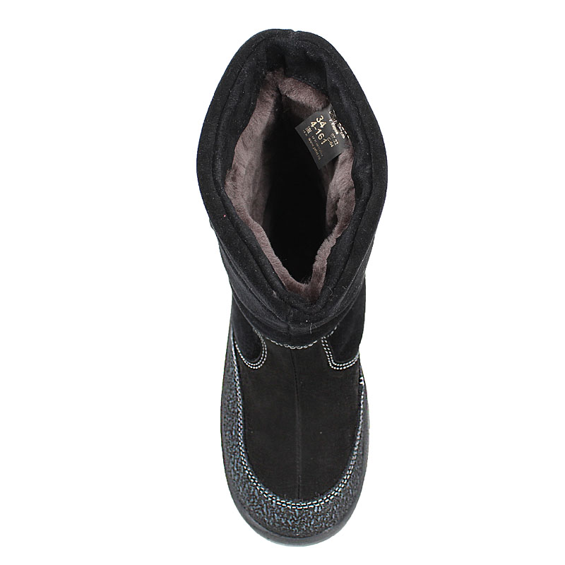 Сапожки нат.мех, артикул 161, цвет черный купить в интернет-магазине Shoeslel с доставкой по России