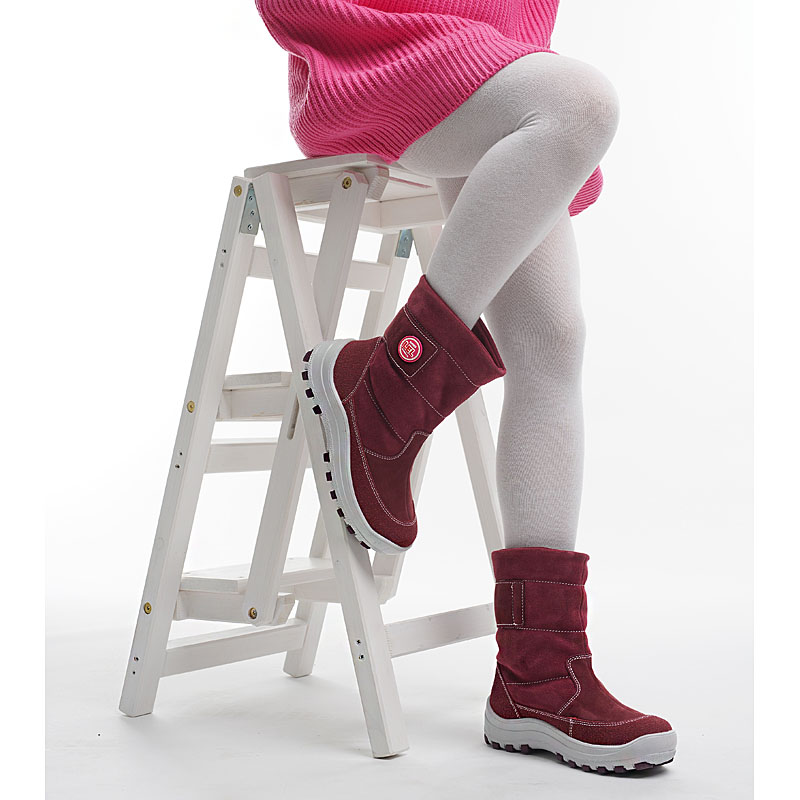 Сапожки нат.мех, артикул 161, цвет брусника купить в интернет-магазине Shoeslel с доставкой по России