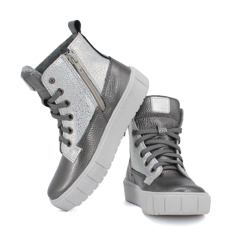 Ботинки байка, артикул 1623, цвет темно-серый купить в интернет-магазине Shoeslel с доставкой по России