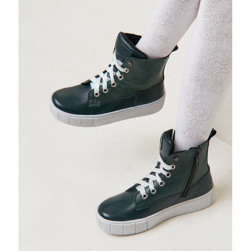 Ботинки байка, артикул 1623, цвет зеленый купить в интернет-магазине Shoeslel с доставкой по России