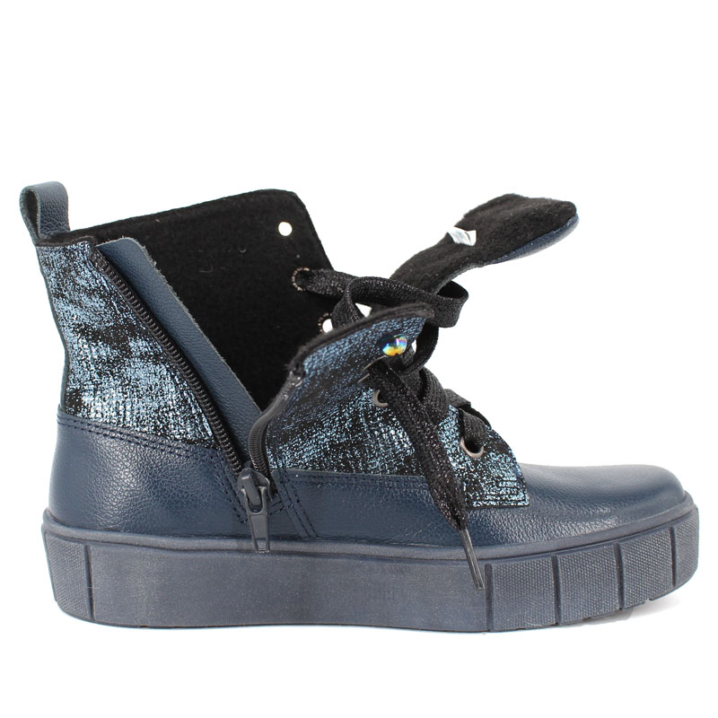 Ботинки байка, артикул 1623, цвет синий купить в интернет-магазине Shoeslel с доставкой по России