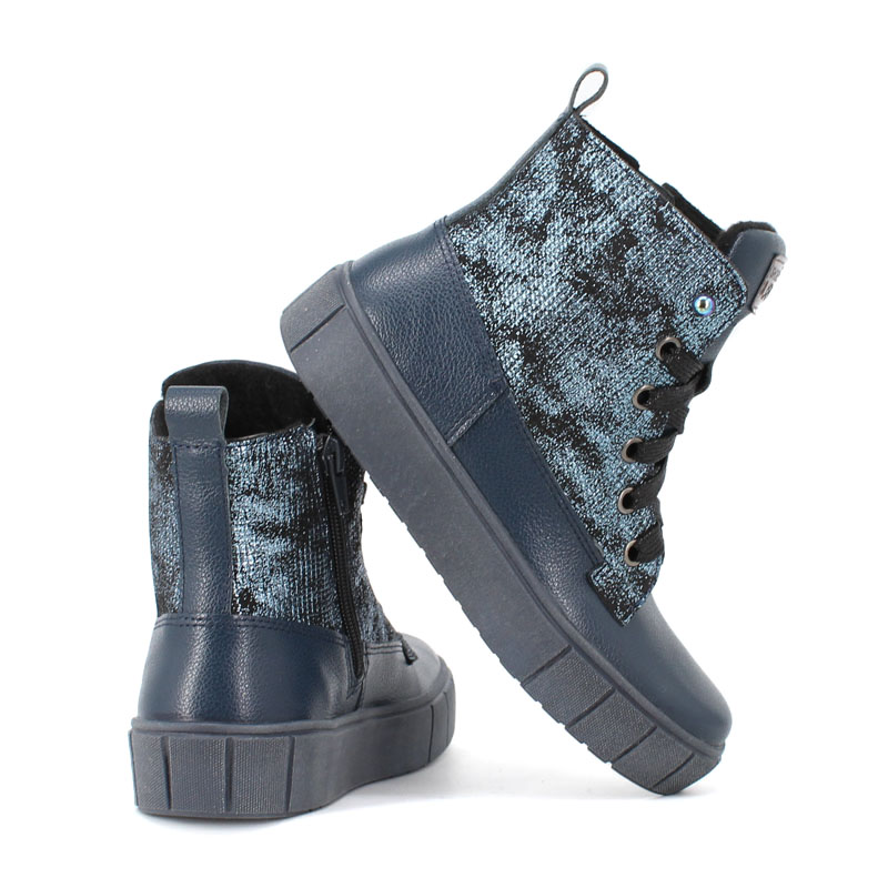 Ботинки байка, артикул 1623, цвет синий купить в интернет-магазине Shoeslel с доставкой по России