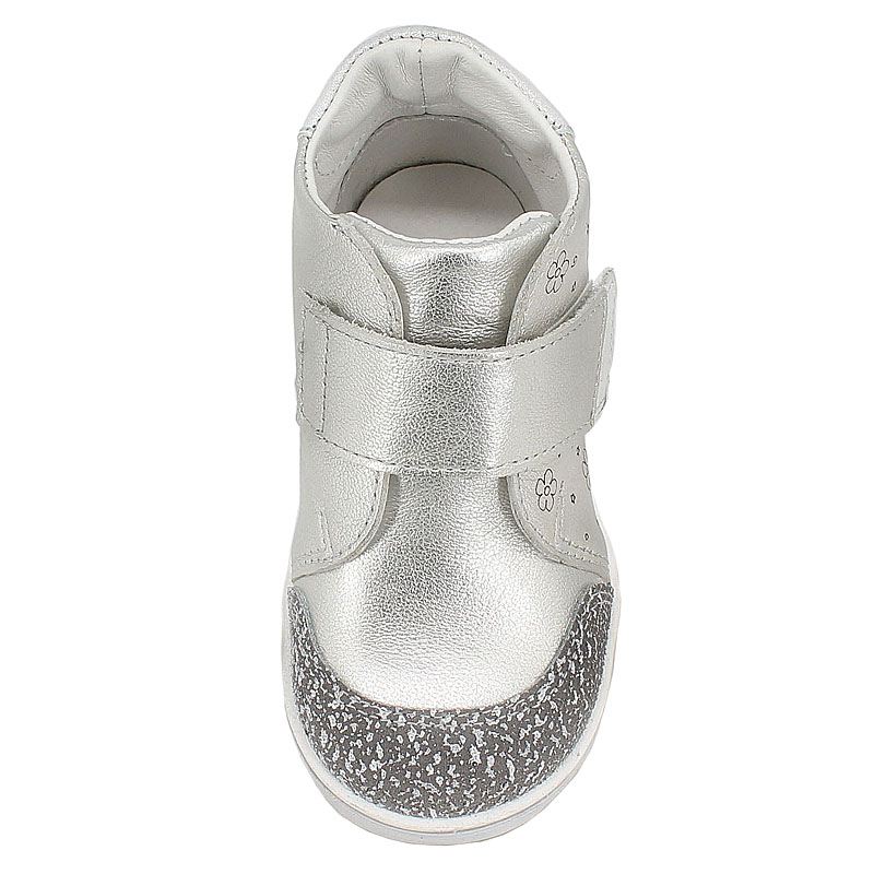 Ботинки малодетские, артикул 1625, цвет серебро купить в интернет-магазине Shoeslel с доставкой по России