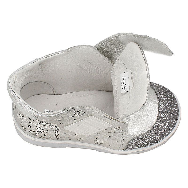Ботинки малодетские, артикул 1625, цвет серебро купить в интернет-магазине Shoeslel с доставкой по России