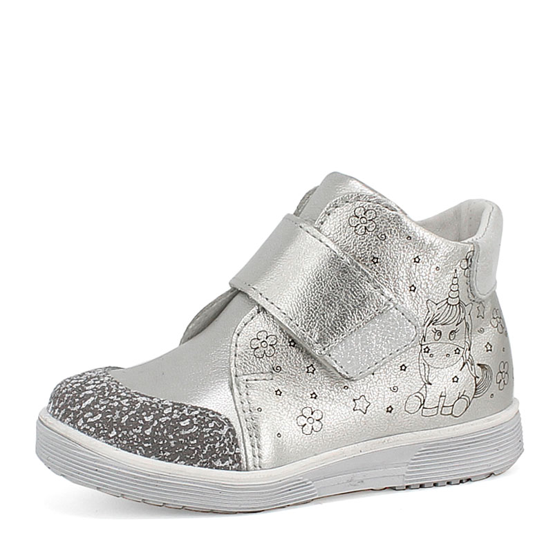 Ботинки малодетские, артикул 1625, цвет серебро купить в интернет-магазине Shoeslel с доставкой по России