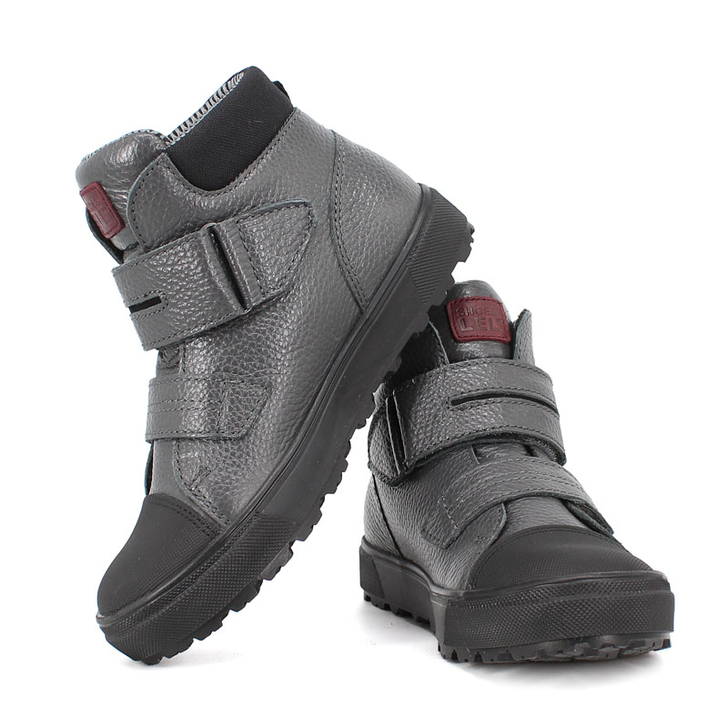 Ботинки байка, артикул 1662, цвет графитовый купить в интернет-магазине Shoeslel с доставкой по России