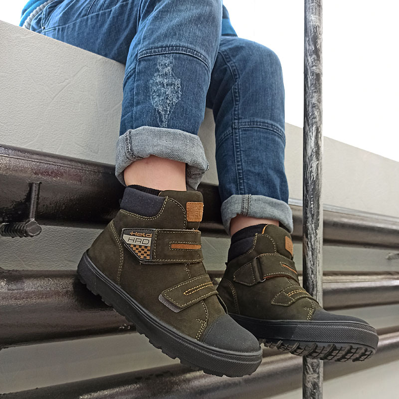 Ботинки байка, артикул 1662, цвет оливковый купить в интернет-магазине Shoeslel с доставкой по России