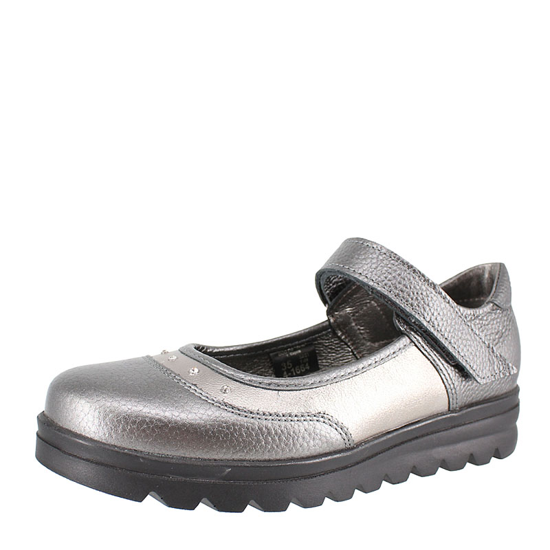 Туфли, артикул 1664, цвет темное серебро купить в интернет-магазине Shoeslel с доставкой по России