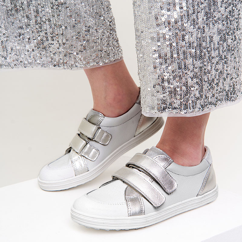 Полуботинки, артикул 1673, цвет серебристый купить в интернет-магазине Shoeslel с доставкой по России