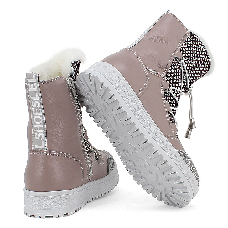 Сапожки нат.мех, артикул 1694, цвет лавандовый купить в интернет-магазине Shoeslel с доставкой по России