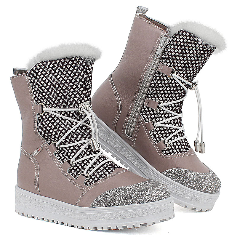 Сапожки нат.мех, артикул 1694, цвет лавандовый купить в интернет-магазине Shoeslel с доставкой по России