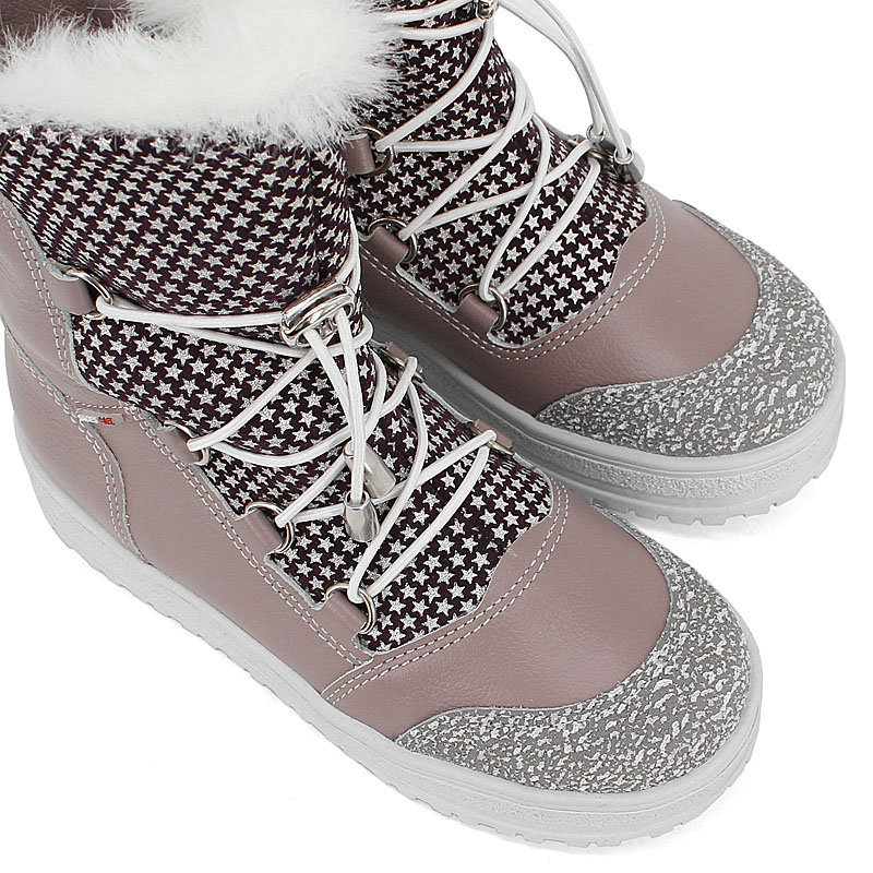 Сапожки нат.мех, артикул 1694, цвет лавандовый купить в интернет-магазине Shoeslel с доставкой по России