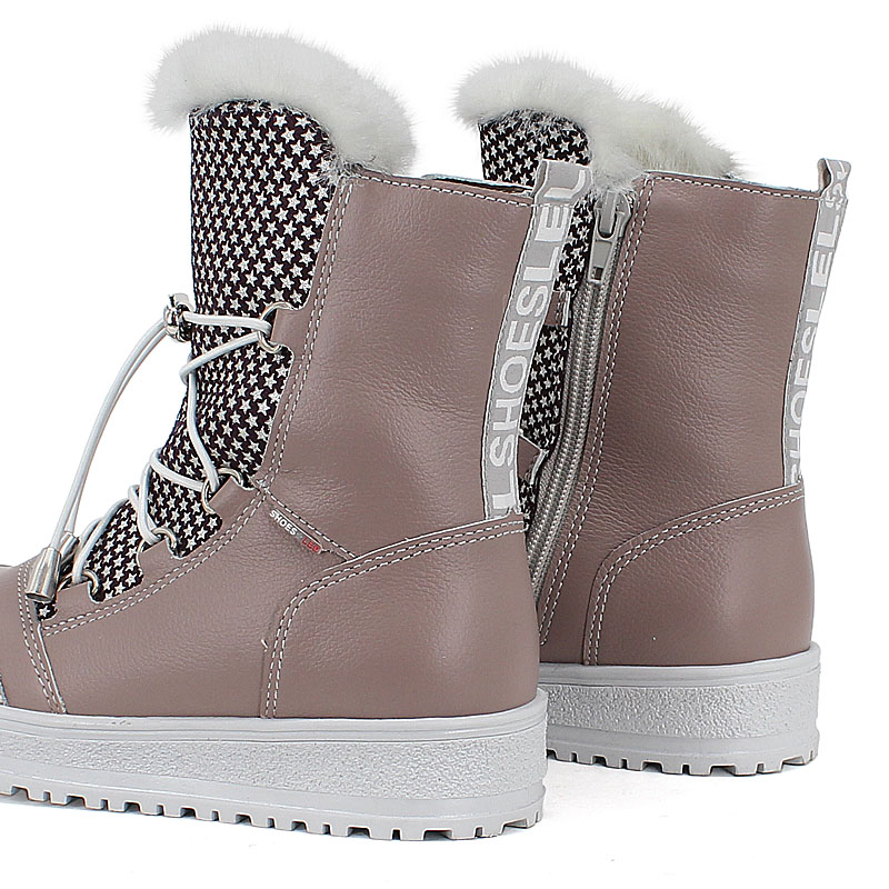 Сапожки нат.мех, артикул 1694, цвет лавандовый купить в интернет-магазине Shoeslel с доставкой по России