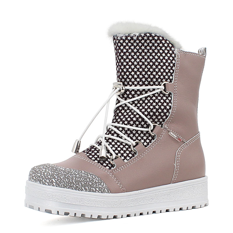 Сапожки нат.мех, артикул 1694, цвет лавандовый купить в интернет-магазине Shoeslel с доставкой по России