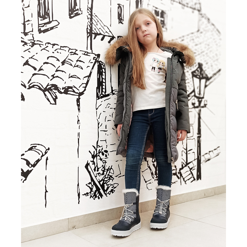 Сапожки нат.мех, артикул 1694, цвет синий купить в интернет-магазине Shoeslel с доставкой по России