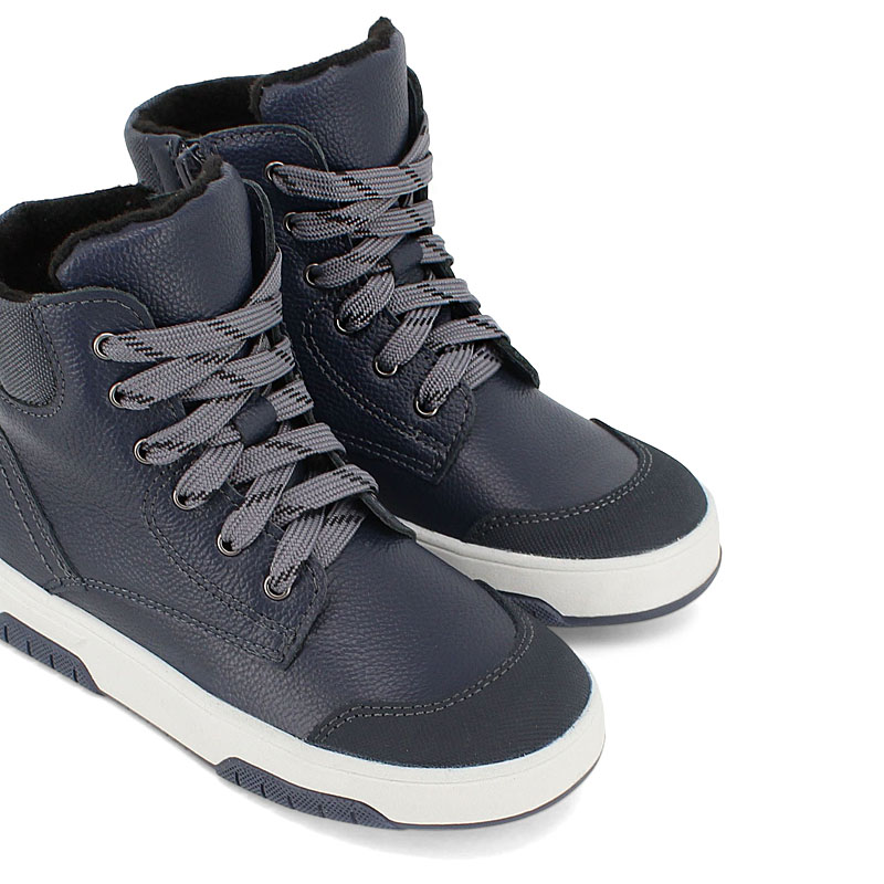 Ботинки байка, артикул 1704, цвет темно-синий купить в интернет-магазине Shoeslel с доставкой по России