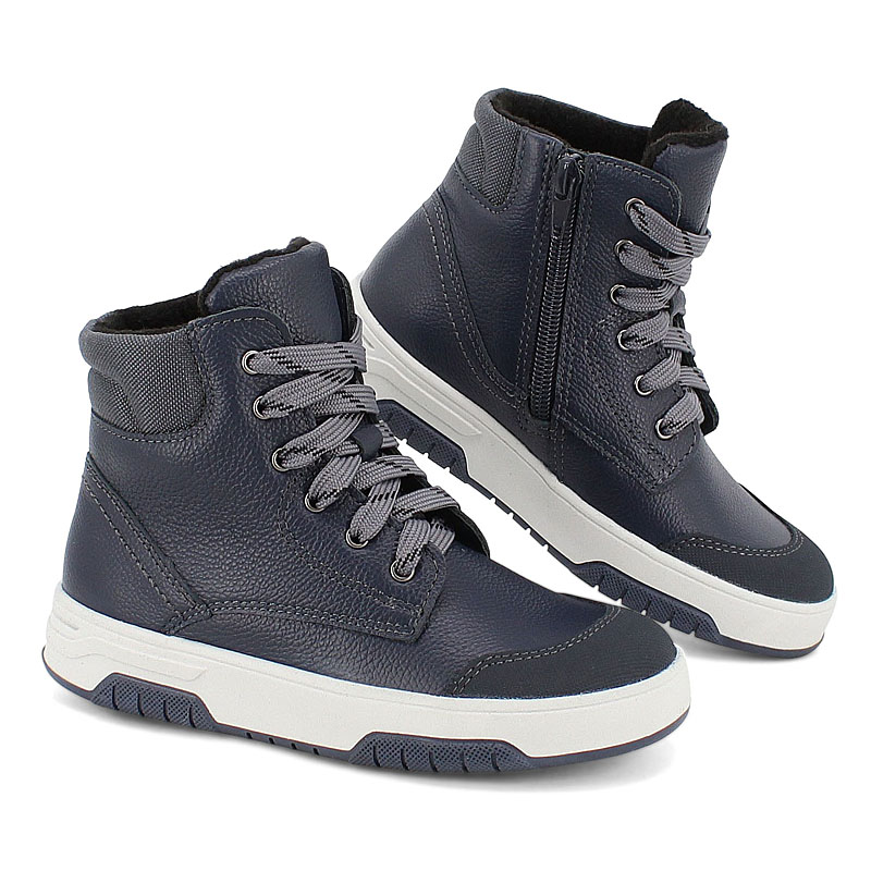 Ботинки байка, артикул 1704, цвет темно-синий купить в интернет-магазине Shoeslel с доставкой по России