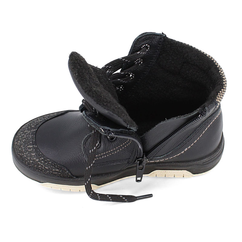 Ботинки байка, артикул 1704, цвет черно-бежевый купить в интернет-магазине Shoeslel с доставкой по России