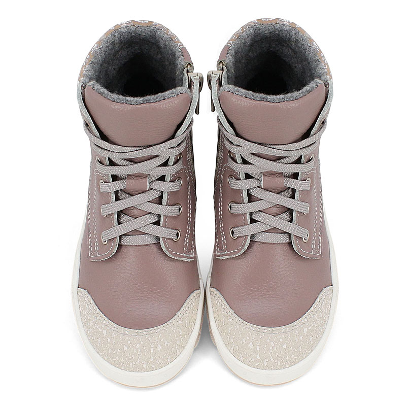 Ботинки байка, артикул 1704, цвет розово-бежевый купить в интернет-магазине Shoeslel с доставкой по России