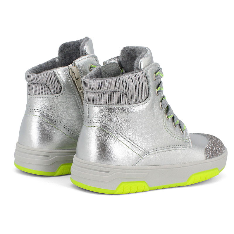 Ботинки байка, артикул 1704, цвет серебряный купить в интернет-магазине Shoeslel с доставкой по России