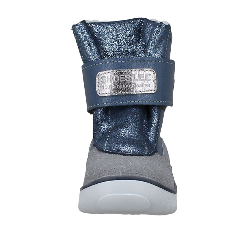 Сапожки малодетские нат.мех, артикул 1705, цвет синий купить в интернет-магазине Shoeslel с доставкой по России