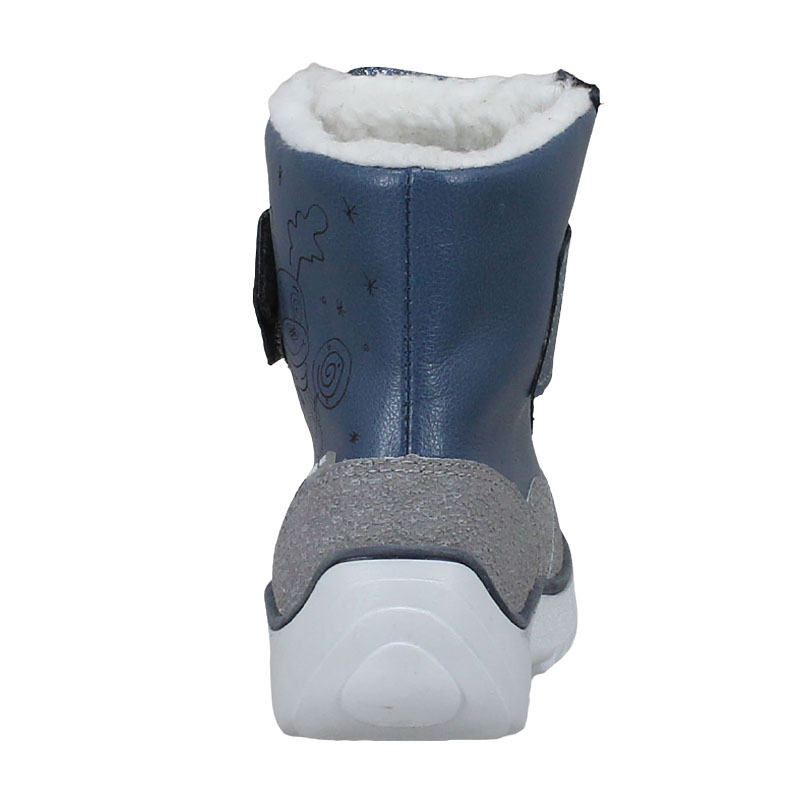 Сапожки малодетские нат.мех, артикул 1705, цвет синий купить в интернет-магазине Shoeslel с доставкой по России