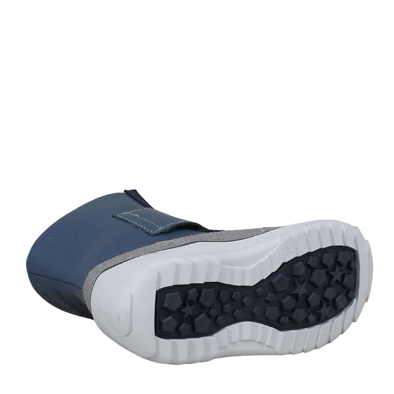 Сапожки малодетские нат.мех, артикул 1705, цвет синий купить в интернет-магазине Shoeslel с доставкой по России