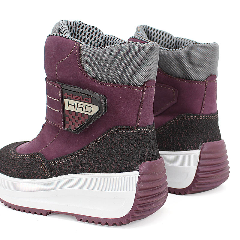 Сапожки малодетские нат.мех, артикул 1711, цвет черничный купить в интернет-магазине Shoeslel с доставкой по России