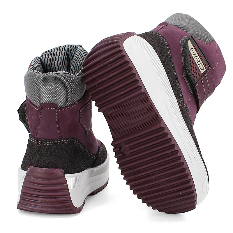 Сапожки малодетские нат.мех, артикул 1711, цвет черничный купить в интернет-магазине Shoeslel с доставкой по России