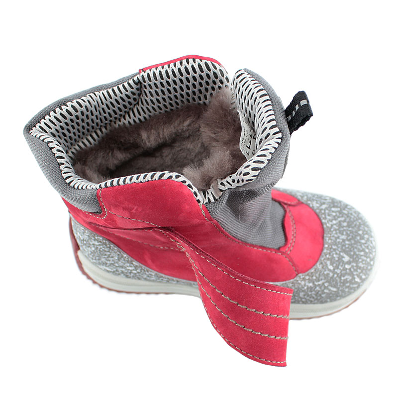 Сапожки малодетские нат.мех, артикул 1711, цвет брусничный купить в интернет-магазине Shoeslel с доставкой по России