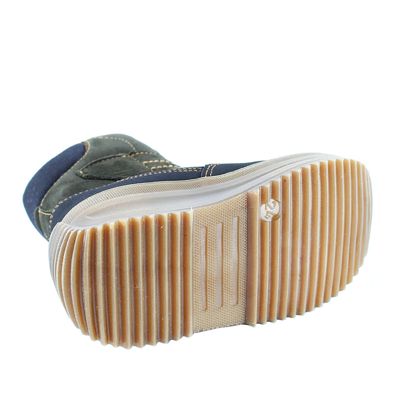 Сапожки малодетские нат.мех, артикул 1711, цвет оливковый купить в интернет-магазине Shoeslel с доставкой по России