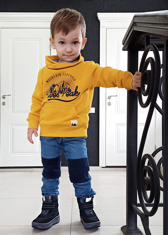 Сапожки малодетские нат.мех, артикул 1711, цвет синий купить в интернет-магазине Shoeslel с доставкой по России