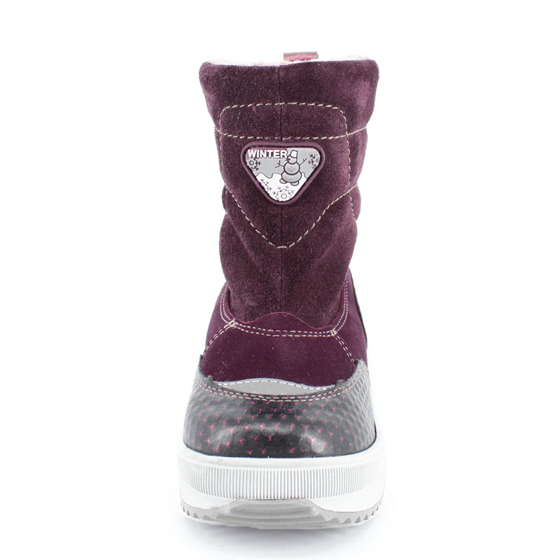 Сапожки малодетские нат.мех, артикул 1720, цвет черничный купить в интернет-магазине Shoeslel с доставкой по России