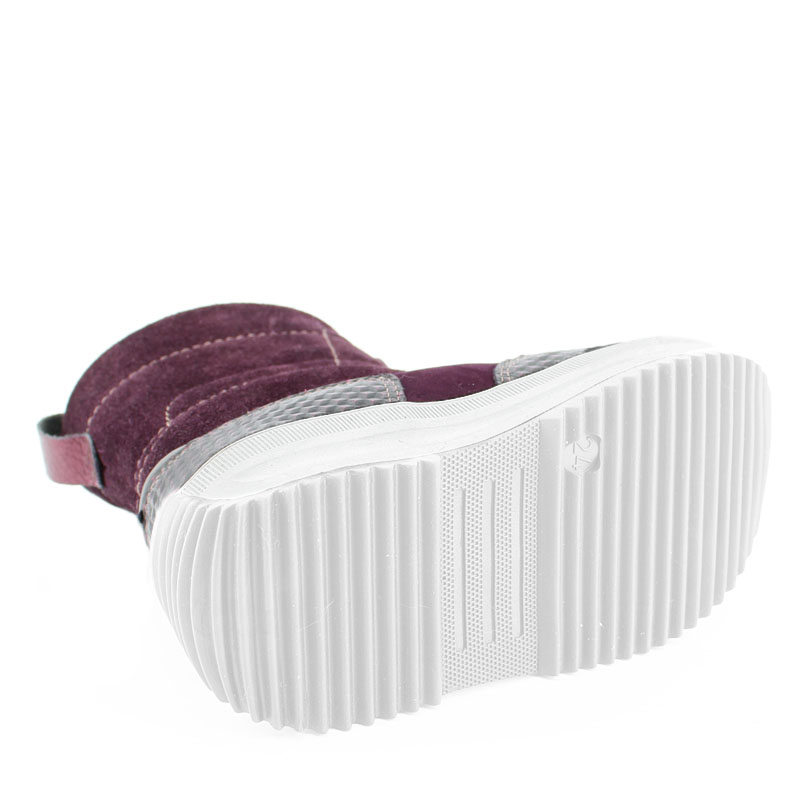 Сапожки малодетские нат.мех, артикул 1720, цвет черничный купить в интернет-магазине Shoeslel с доставкой по России