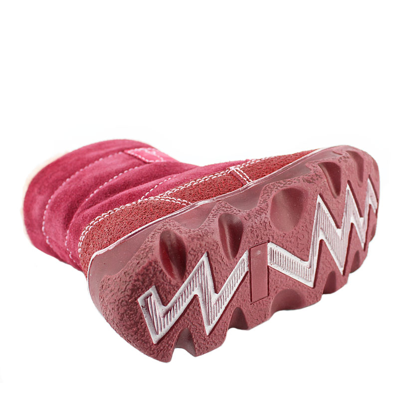 Сапожки молодетские нат.мех, артикул 1745, цвет брусника купить в интернет-магазине Shoeslel с доставкой по России