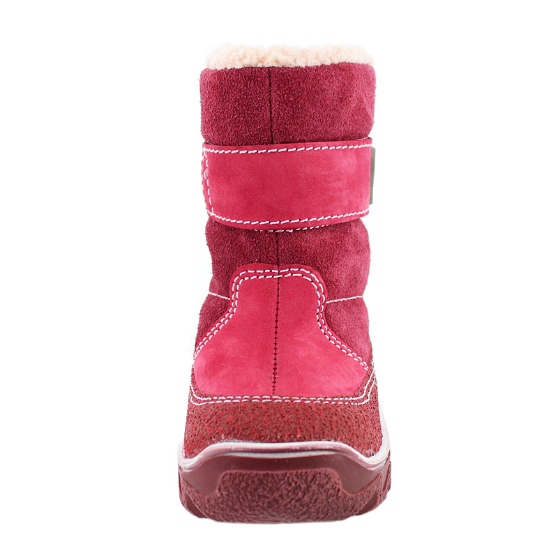 Сапожки молодетские нат.мех, артикул 1745, цвет брусника купить в интернет-магазине Shoeslel с доставкой по России