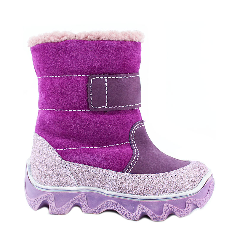 Сапожки молодетские нат.мех, артикул 1745, цвет сиреневый;фиолетовый купить в интернет-магазине Shoeslel с доставкой по России