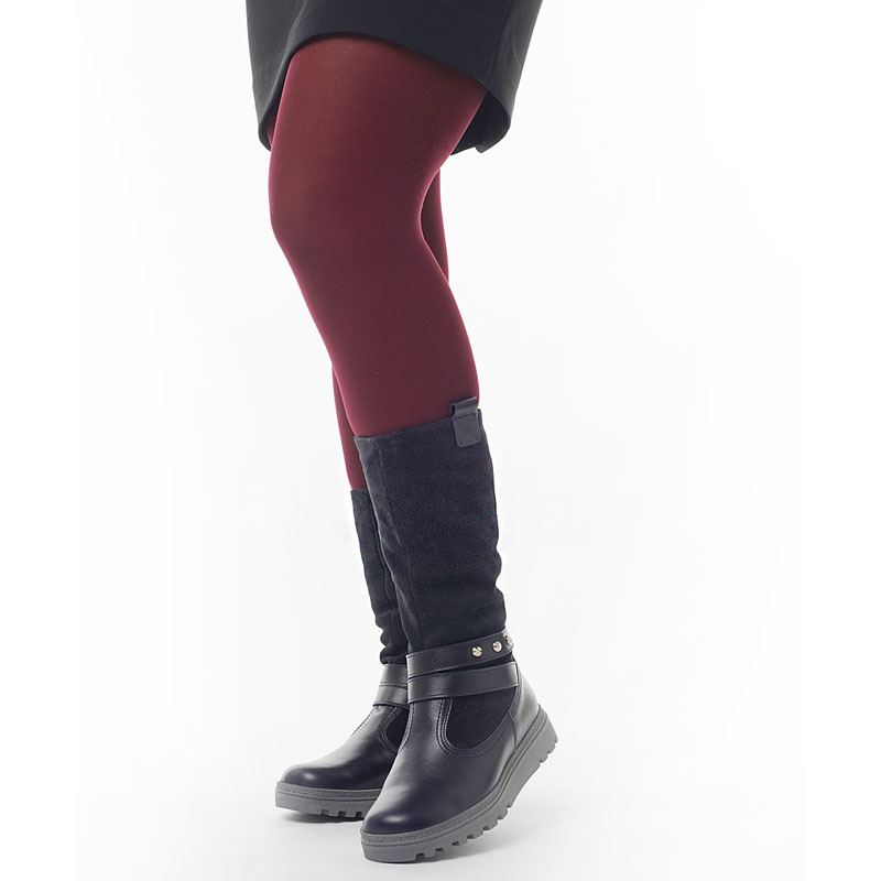 Сапожки нат.мех, артикул 1750, цвет синий купить в интернет-магазине Shoeslel с доставкой по России