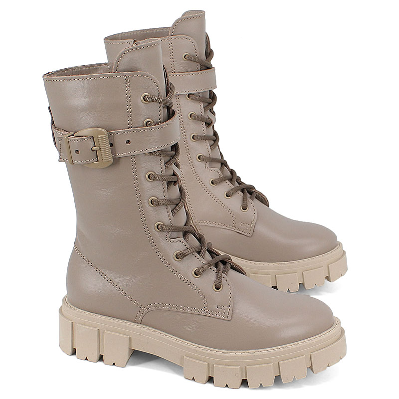 Сапожки, артикул 1777, цвет бежевый купить в интернет-магазине Shoeslel с доставкой по России