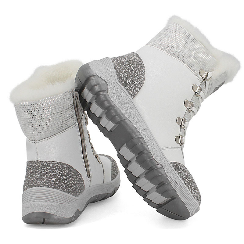 Ботинки нат.мех, артикул 1786, цвет белый купить в интернет-магазине Shoeslel с доставкой по России