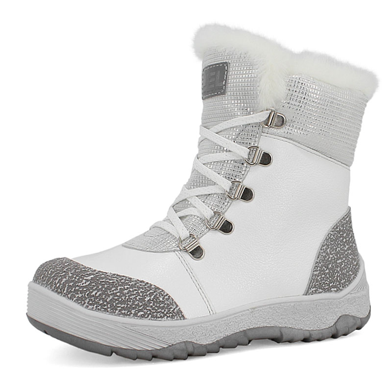 Ботинки нат.мех, артикул 1786, цвет белый купить в интернет-магазине Shoeslel с доставкой по России