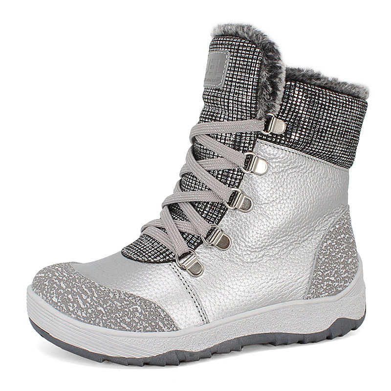 Ботинки нат.мех, артикул 1786, цвет серый купить в интернет-магазине Shoeslel с доставкой по России