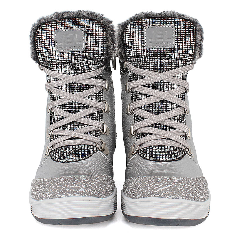 Ботинки нат.мех, артикул 1786, цвет серый купить в интернет-магазине Shoeslel с доставкой по России