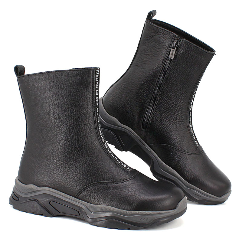 Полусапожки, артикул 1788, цвет черный хром купить в интернет-магазине Shoeslel с доставкой по России