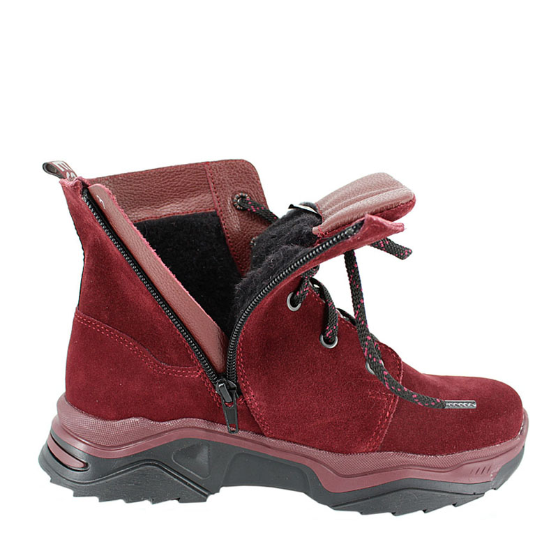 Ботинки, артикул 1800, цвет бордовый купить в интернет-магазине Shoeslel с доставкой по России