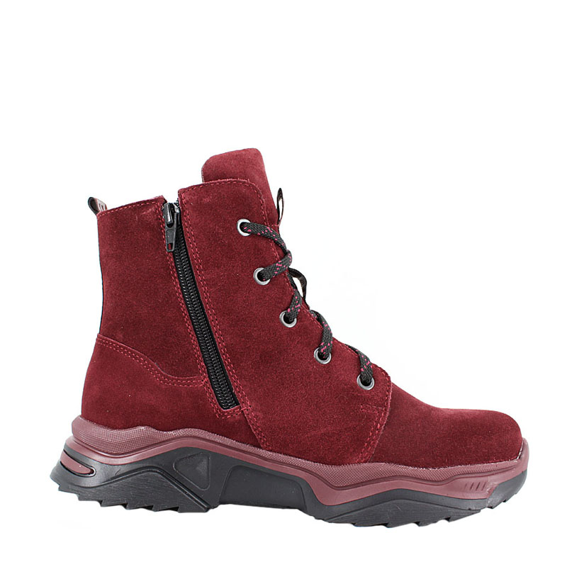 Ботинки, артикул 1800, цвет бордовый купить в интернет-магазине Shoeslel с доставкой по России