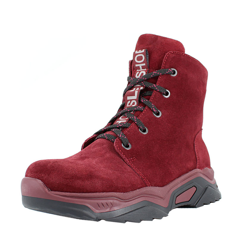 Ботинки, артикул 1800, цвет бордовый купить в интернет-магазине Shoeslel с доставкой по России