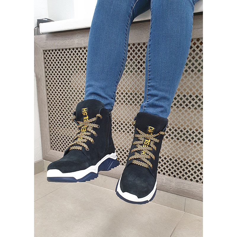 Ботинки, артикул 1800, цвет синий купить в интернет-магазине Shoeslel с доставкой по России